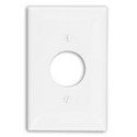 Leviton PJ7-I 1-Gang Single 1.406 Hole Receptacle Wallplate Midway Size Ivory