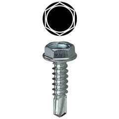 LH Dottie TEKHT1034 Washer Head Self Drilling Screw Steel Material #10 x 3/4 in Size Zinc Plated Finish