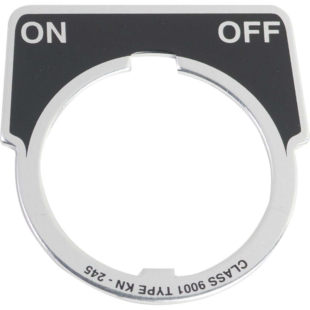 Square D 9001KN245 On-Off Round Push Button Standard Legend Plate