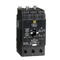 Square D EDB34080 Miniature Circuit Breaker 480Y/277 Volt 80 Amp