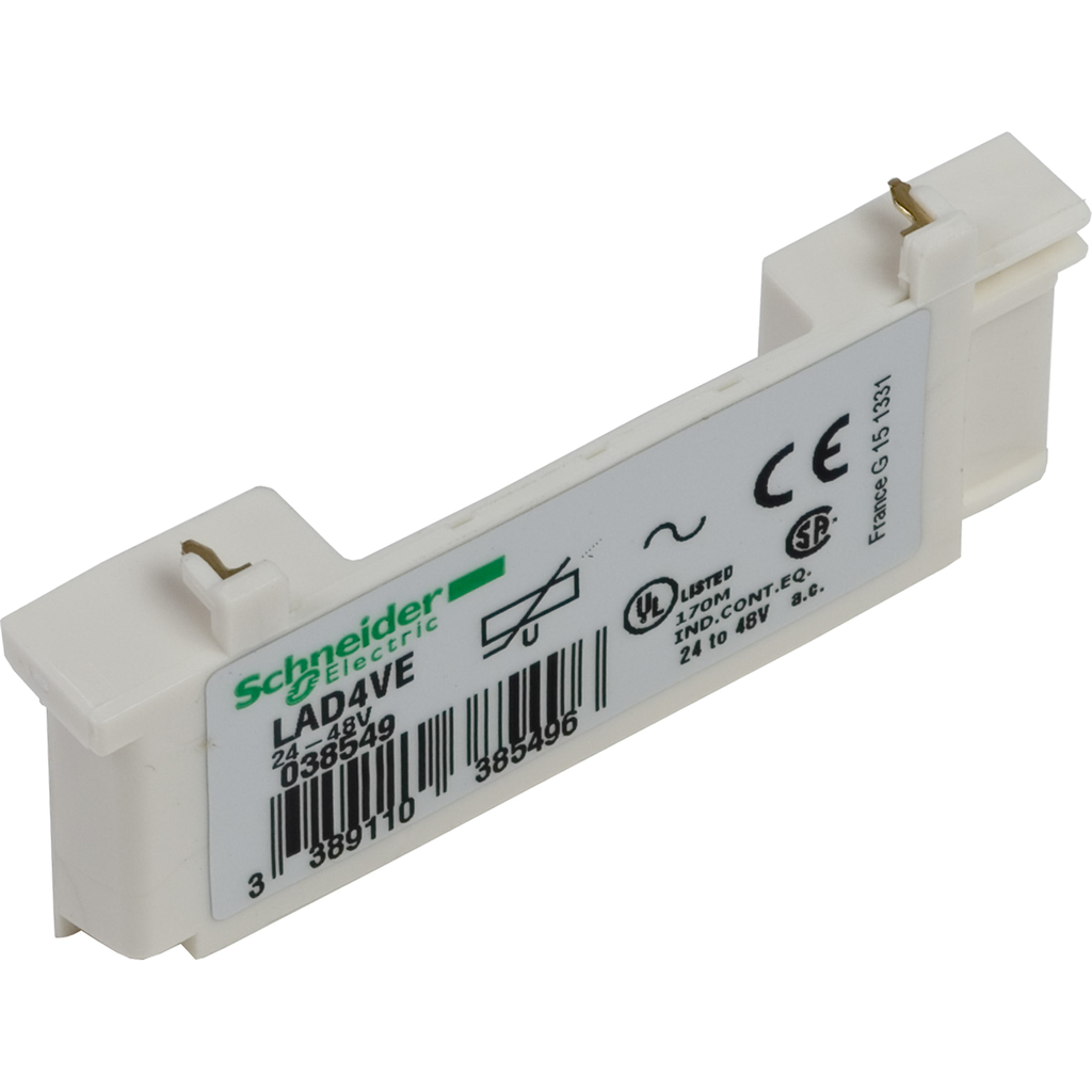 Schneider Electric LAD4VE Square D 24 to 48 VAC Varistor Type Suppressor Module