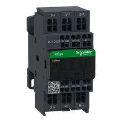 Schneider Electric LC1D123G7 Contactor 600 VAC 12 Amp 3-Pole 1NO 1NC Screw Terminal Full Voltage Non-Reversing IEC Contactor