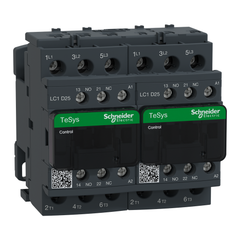 Schneider Electric LC2D25F7 Square D 575 VAC 25 Amp 3-Pole 1NO 1NC Screw Terminal Full Voltage Reversing IEC Contactor