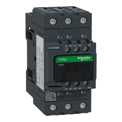 Schneider Electric LC1D40AG7 120 VAC 40 Amp 3-Pole 1NO 1NC Screw Terminal Full Voltage Non-Reversing IEC Contactor