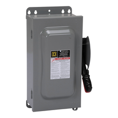 Square D VH362AWKGL Heavy Duty Safety Switch 60 Amp 3-Pole H/J/K/L/R Fusible Disconnect