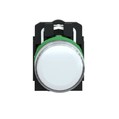 Schneider Electric XB5AVG1 Square D 22 mm 120 VAC 14 mA White Round Pilot Light with LED