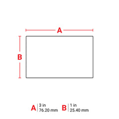 Brady B30EP-176-593-WT Label Polyester 1in x 3in WT 300/RL