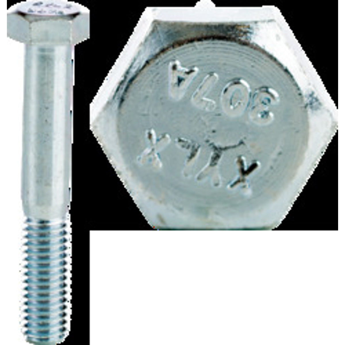 CULLY 55420J 3/8-16 x 1-1/4 Cap Screws (Bolts) Hex Head Grade 2 Zinc Plated