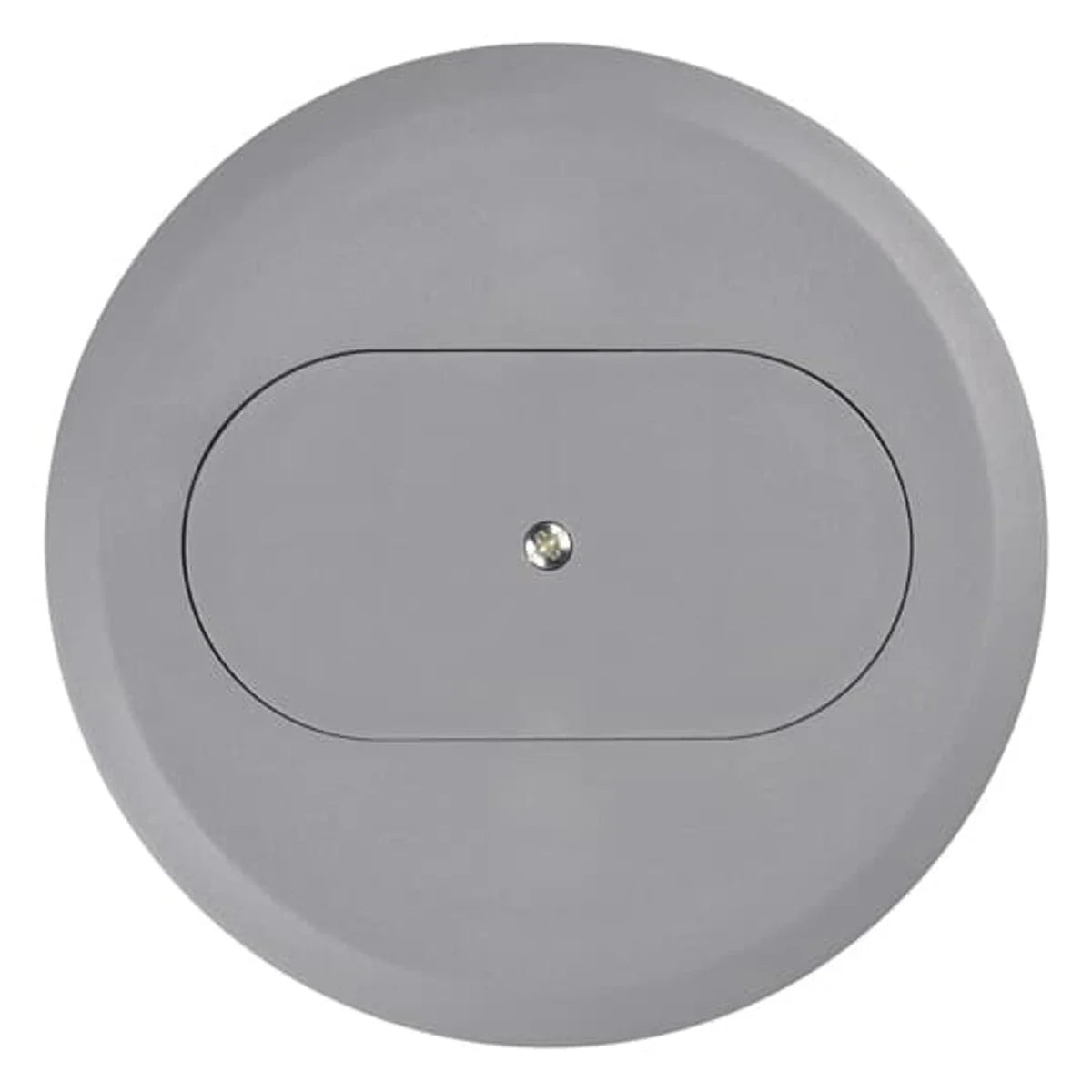 CARLON E97DSS Cover for Round Floor Box, Diameter 5.69 Inches, Color Slate, Non-Metallic, For Use with Duplex Devices