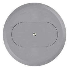 CARLON E97DSS Cover for Round Floor Box, Diameter 5.69 Inches, Color Slate, Non-Metallic, For Use with Duplex Devices