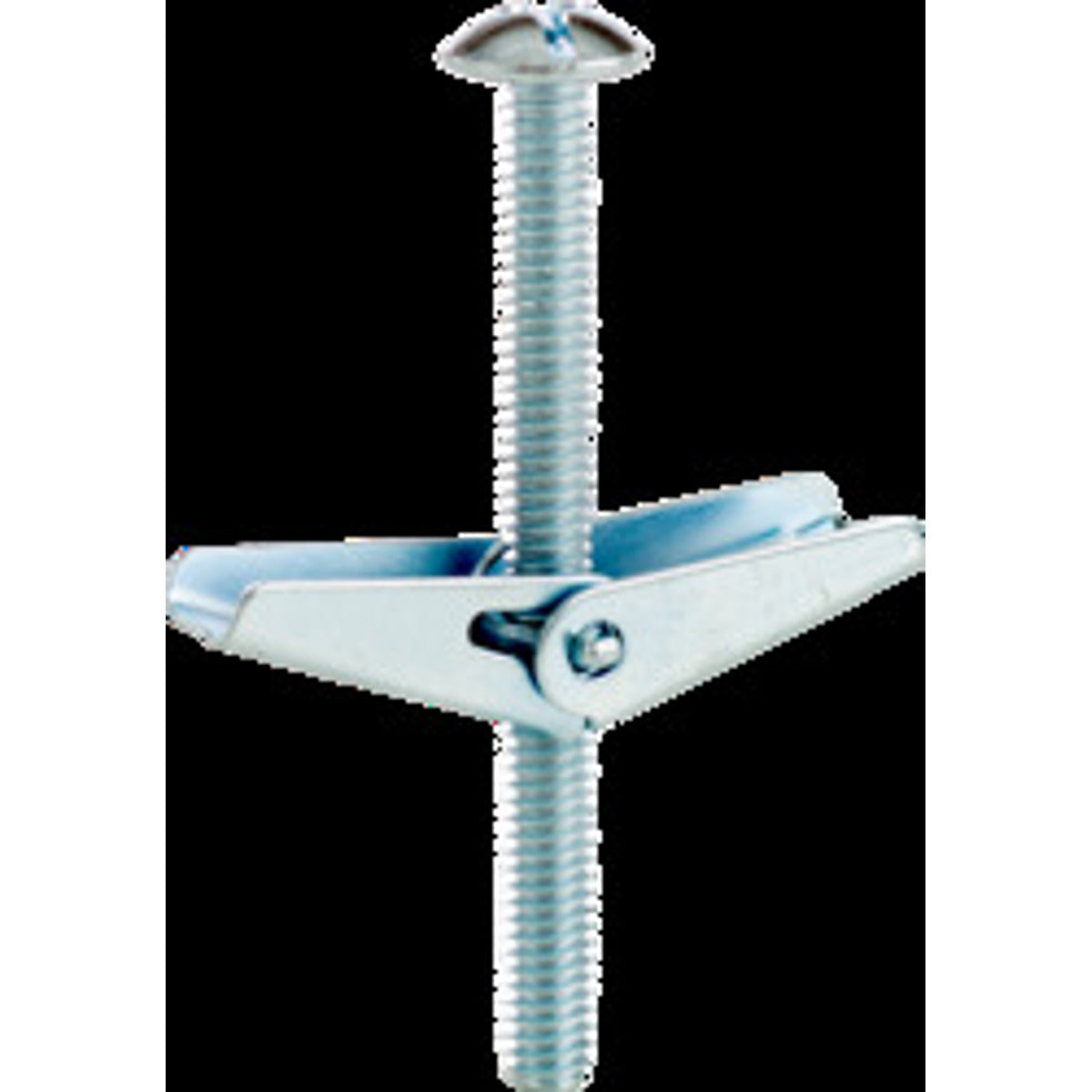 CULLY 58349J 3/16 (10-24) x 3 Toggle Bolts and Wings, Mushroom Head, Phillips/Slotted, Zinc Plated, Jar