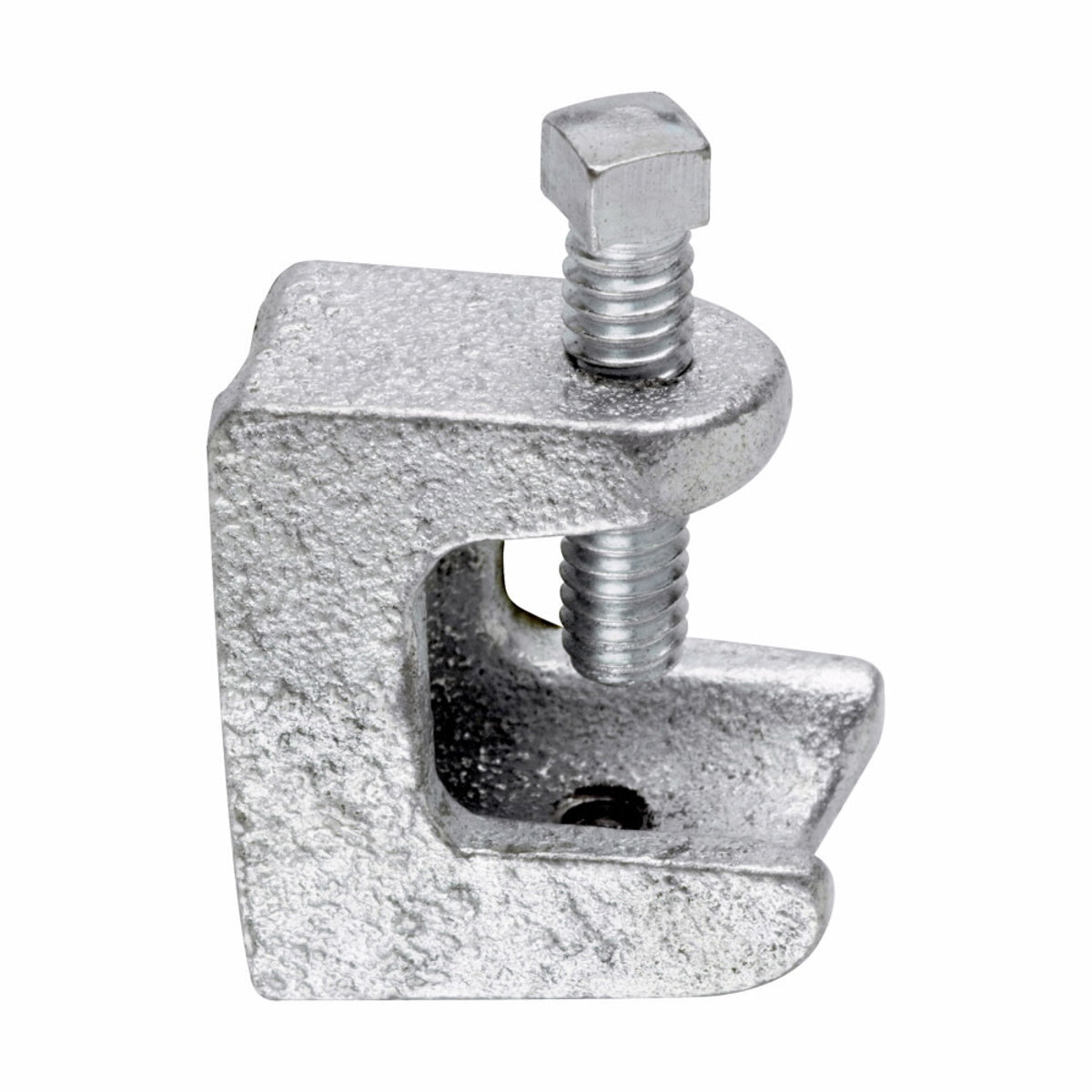 Eaton 532 Eaton Crouse-Hinds series rigid/IMC beam clamp/insulator support, 1-1/2 base size, 3/4 jaw opening size, malleable iron