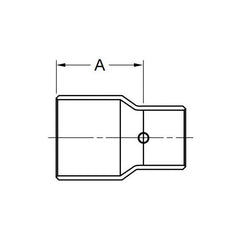 EPC 10032050 118 Solder Concentric Fitting Reducer 1/2 x 1/4 in