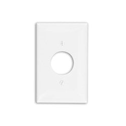 Leviton PJ7-T 1-gang Single 1.406 Hole Receptacle Wallplate Midway Size Light Almond