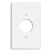 Leviton 80504-T 1-Gang Single 1.406-Inch Hole Device Receptacle Wallplate Midway Size Light Almond