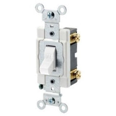 Leviton CSB1-15W 15 Amp 120/277 Volt Toggle Single-Pole AC Quiet Switch Commercial Grade