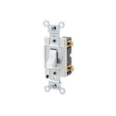 Leviton CSB1-15W 15 Amp 120/277 Volt Toggle Single-Pole AC Quiet Switch Commercial Grade