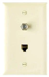 Pass & Seymour TPTELTV Communication Device Wall Plate