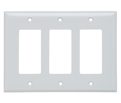 Pass & Seymour SPJ263W 3Gang Wall Plate Junior Jumbo White