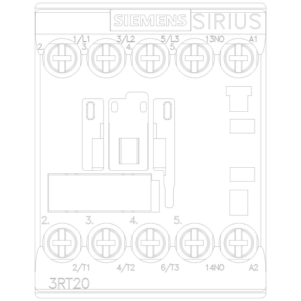 Siemens 3RT2017-1AP61 Contactor S00 12A