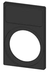 Siemens 3SB3922-0AV Black Self Adhesive Flat Rectangular Push Button Label Plate Holder