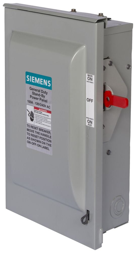 Siemens DTLNF213NR Double Throw Safety Switch 100 Amp NEMA 3R