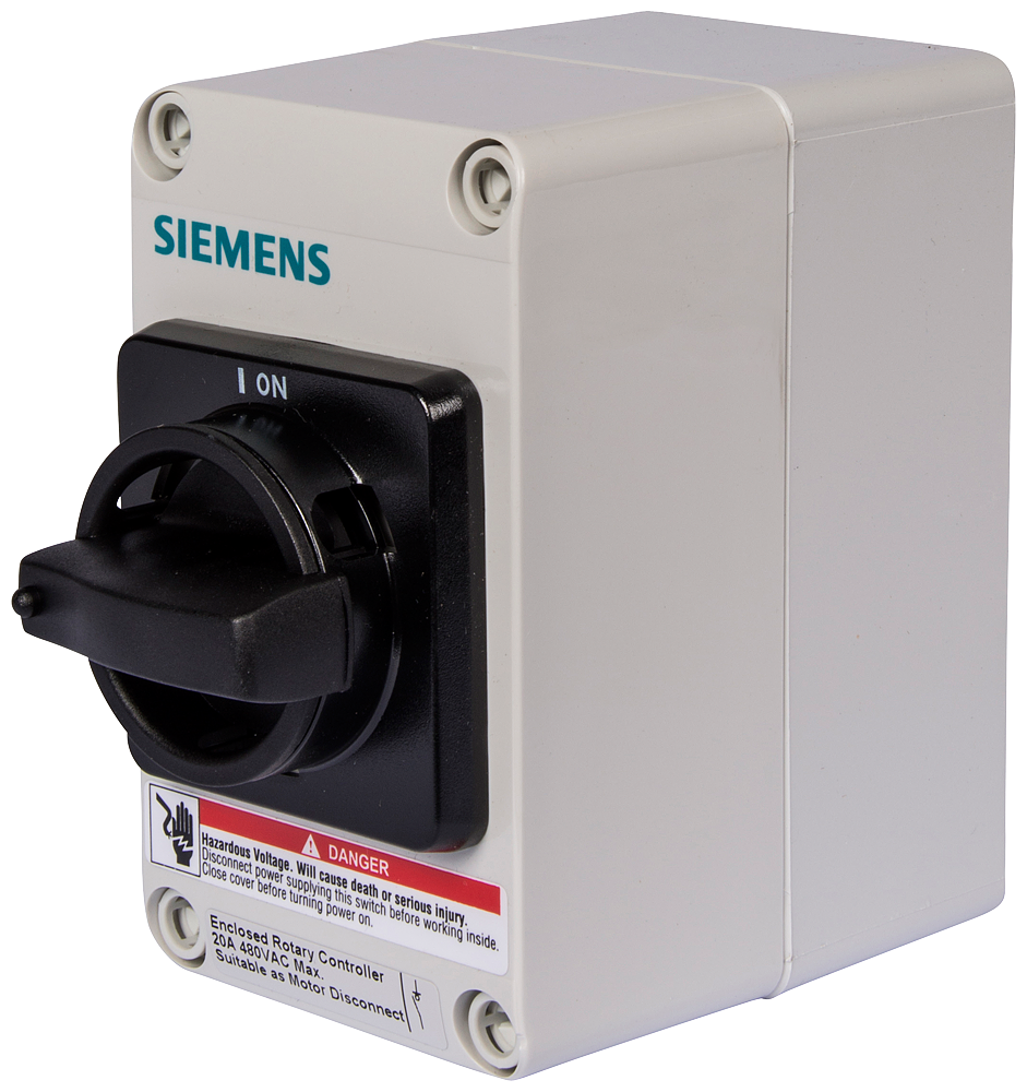 Siemens HNF263 480/600 VAC 250/600 VDC 100 Amp 2-Pole 2-Wire NEMA 1 Heavy Duty Non-Fusible Safety Switch