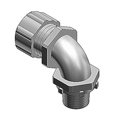 Thomas & Betts 5252 Liquidtight Conduit Fitting 90 Degree 1/2 Non-insulated Malleable Iron