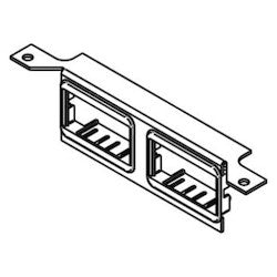 Wiremold DTB-2-4TKO DATA BRACKET WITH 4 RJ KO