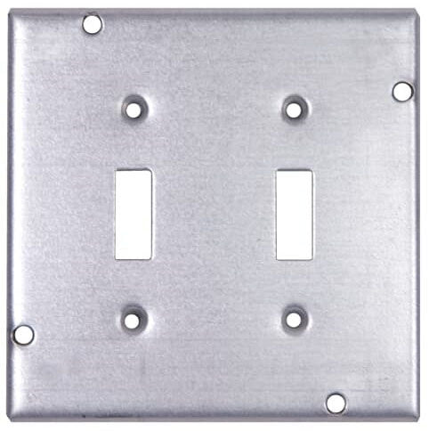 ABB RSL-5 RSL5 STC 4-11/16 SQ RAISED 2-GANG SWITCH COVER