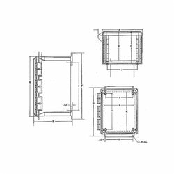 ABB NJ1086 CAR 10X8X6 N12 HNG ENCL