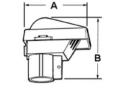 Bridgeport 1256-PVC Entrance Head PVC Size 2 Inch