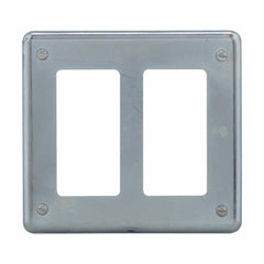 Crouse-Hinds S232 GFI Receptacle Cover Sheet Steel 2 Gang