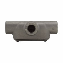 Crouse-Hinds T27CG 3/4 Cast Iron Form7 Type T Pre-Assembled Conduit Body and Cover with Gasket