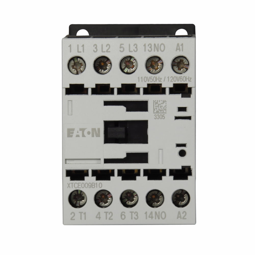 Eaton XTCE009B10A Non-Reversing Contactor 120V 9A 1NO