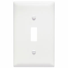 Legrand-Pass & Seymour TP1-W Toggle Wallplate, 1 Gang, White