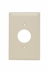 Legrand TPJ7-I Pass & Seymour Jumbo Wall Plate 1 Gang Single Receptacle Ivory