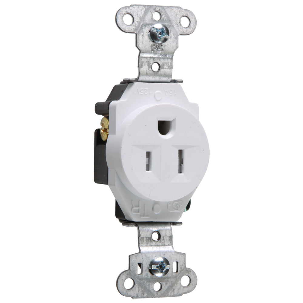 Legrand TR5251-W Tamper-Resistant Construction Spec Grade Single Receptacle 15amp 125volt