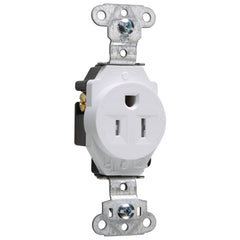 Legrand TR5251-W Tamper-Resistant Construction Spec Grade Single Receptacle 15amp 125volt