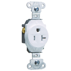 Legrand TR5351-W Tamper-Resistant Construction Spec Grade Single Receptacle 20A 125V