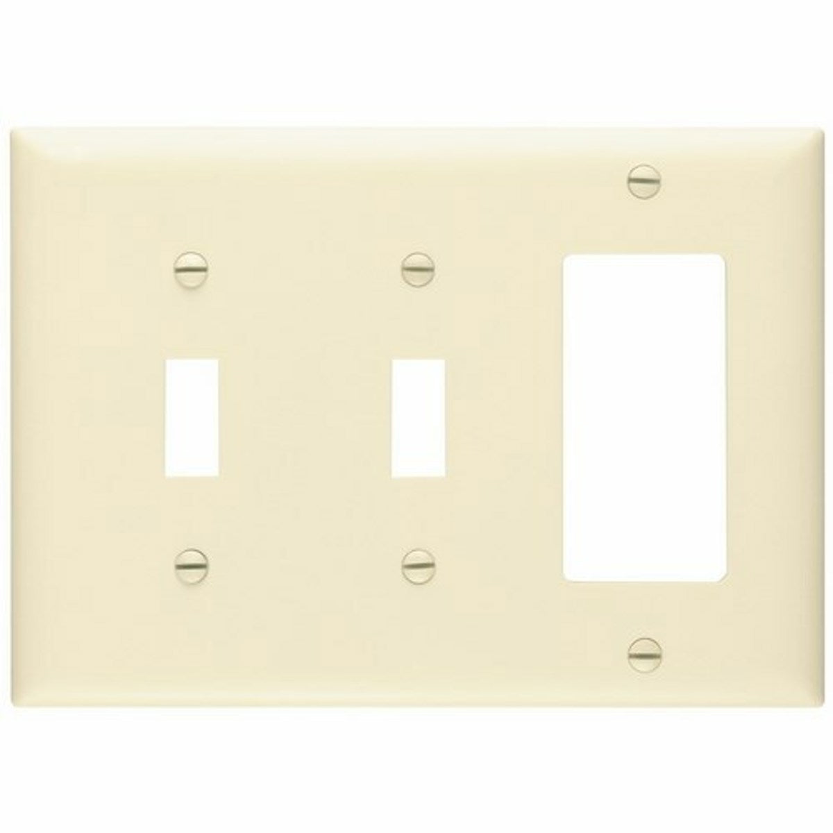 Legrand TP226-LA Trademaster Plate 3gang 2toggle 1 Decorator Light Almond