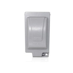 Leviton IUM1V-GY Single Gang Extra-duty Outlet Box Hood (While-in-use Cover) Vertical Device Mount