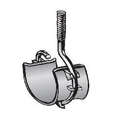 Minerallac 648RS 2 Inch Diameter Zinc Plated Steel Beam Clamp Bridle Ring with Saddle