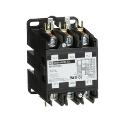 Square D 8910DPA63V09 Non-Reversing Definite Purpose Contactor 208/240 VAC 60 Amp 3-Pole 8910DPA63V09