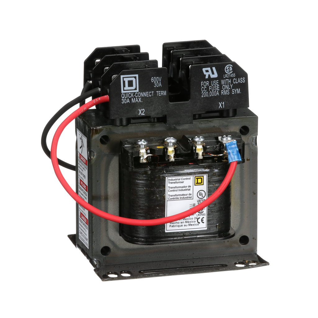 Square D 9070TF150D20 150 VA 208/230/460 VAC Primary 115 VAC Secondary 1-Phase Control Transformer