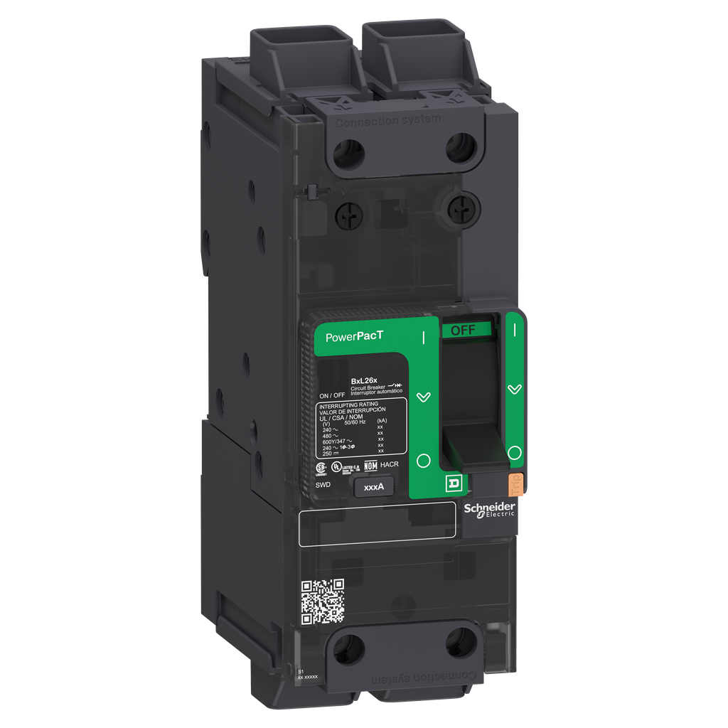 Schneider Electric BDL26015 Circuit Breaker, P, 15A, 2 Pole, 600Y/347VAC, 14kA