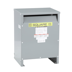 Square D EE15S3H Energy Efficient Transformer 15 kVA 240 x 480 VAC Primary 120/240 VAC Secondary