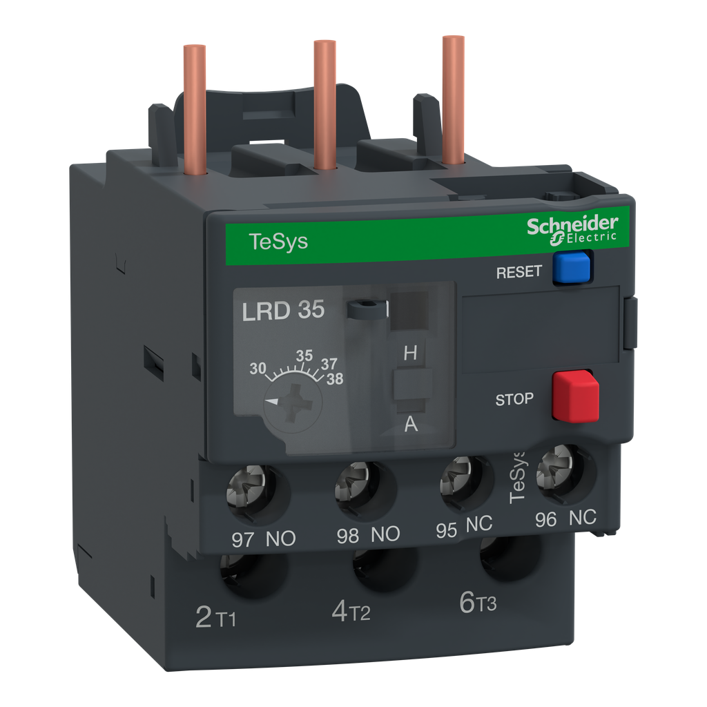 Schneider Electric LR3D35 SQUARED LR3D35 TeSys Deca thermal overload relay 30-38 A CLASS 10A