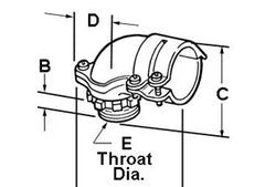 Bridgeport 809-DC2 90 Degree Die Cast Greenfield Connector 1-1/2 Inch Trade