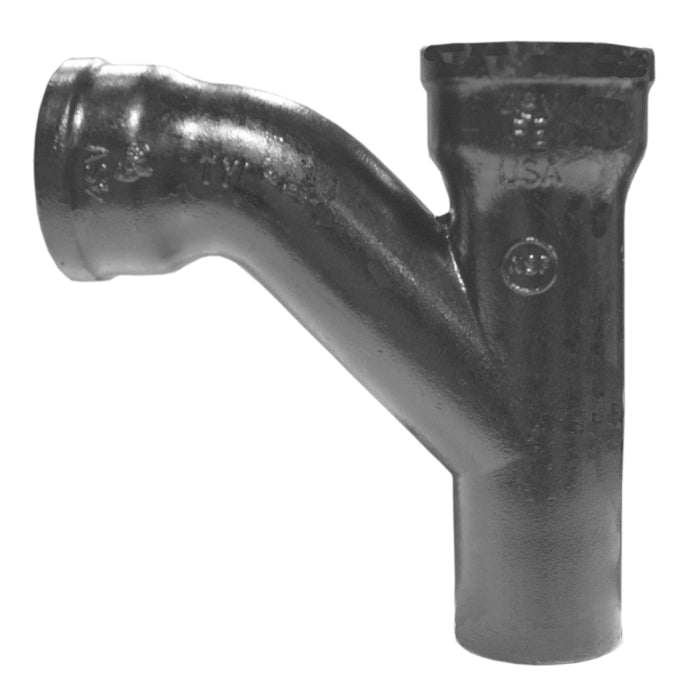 Tyler Pipe 001973 DWV Combination Service Wye and Bend 3 x 3 x 2 in